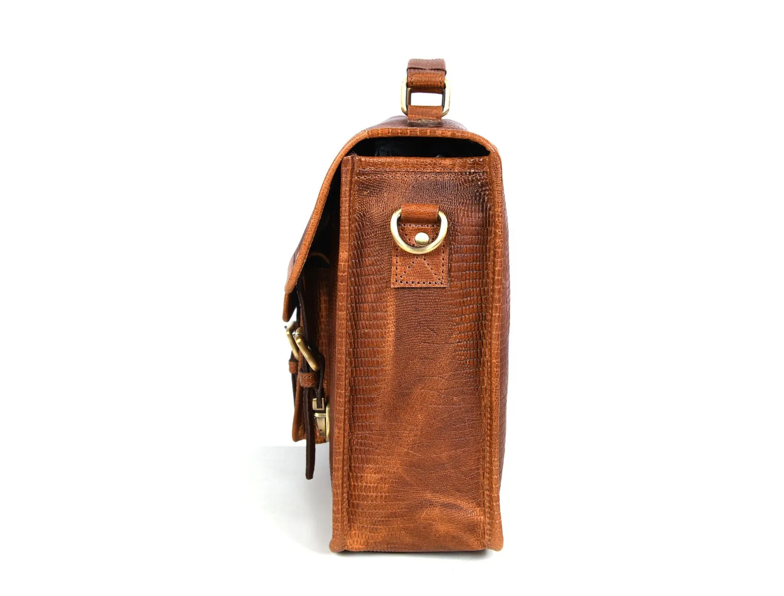Ancona Leather Office Bag 15" - Gingerbread