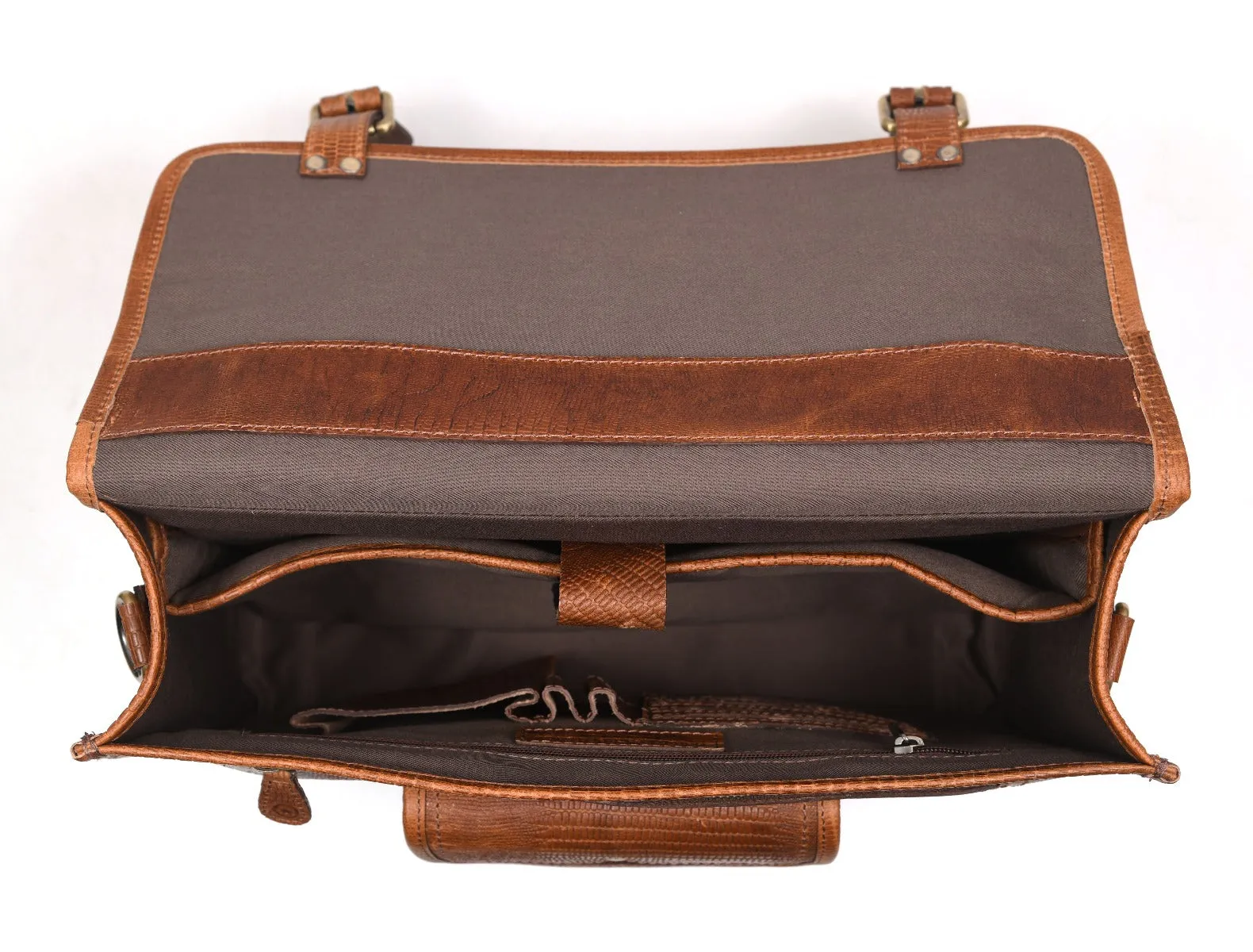 Ancona Leather Office Bag 15" - Gingerbread
