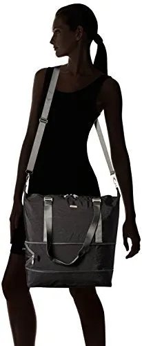 Baggallini Expandable Carry on Duffel, black/charcoal