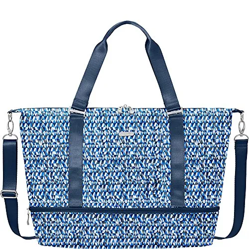Baggallini Expandable Carry On Duffel, Blue Prism, One Size