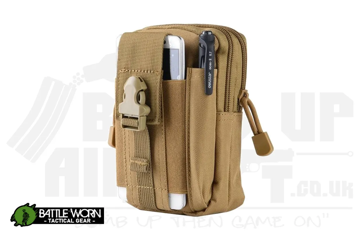 Battleworn Tactical Admin Pouch - Tan