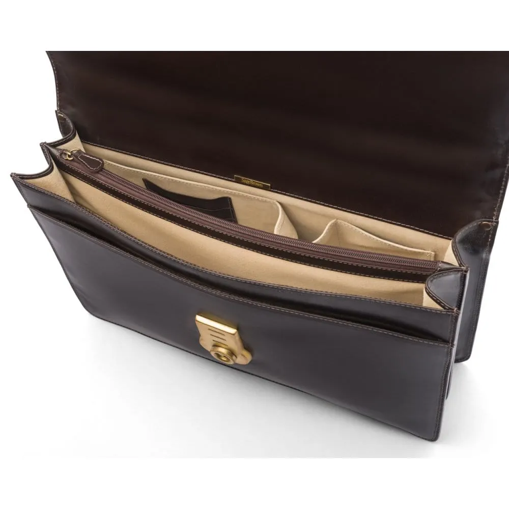 Bridle Hide Harvard - Brown