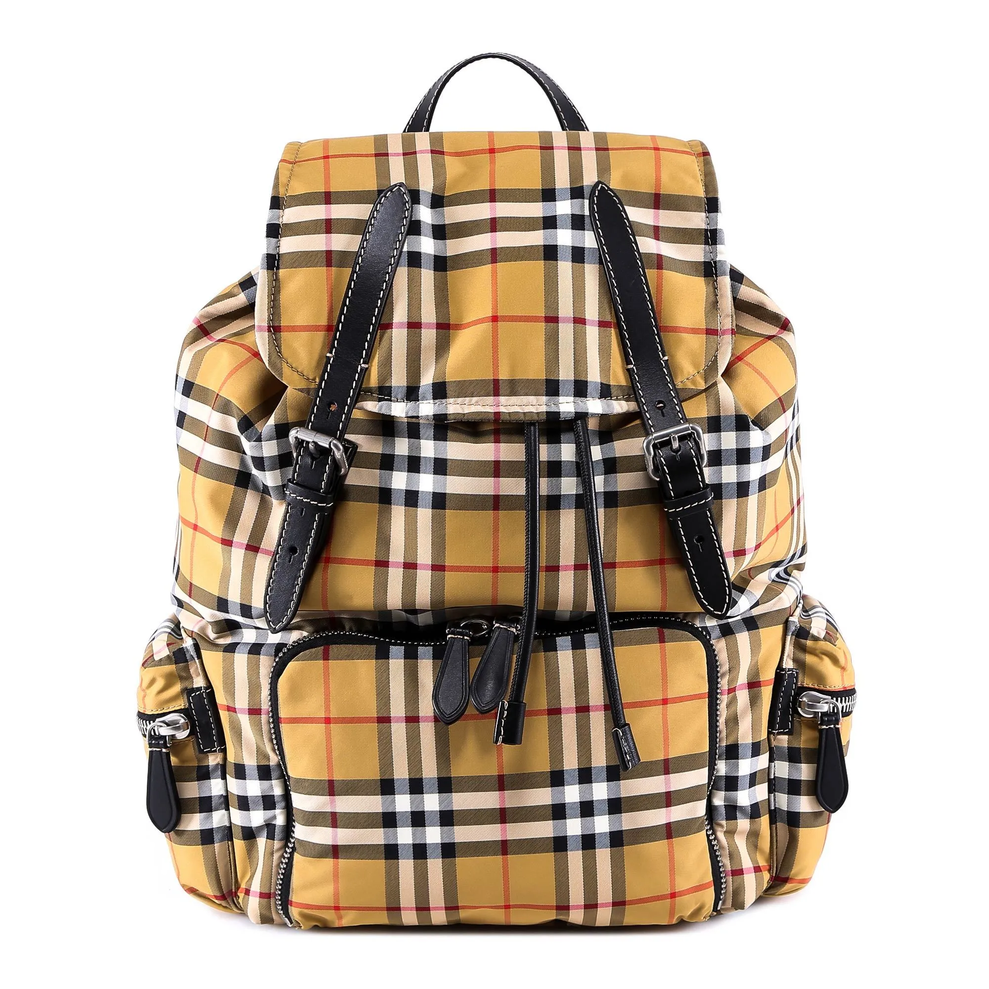 Burberry Check Print Backpack