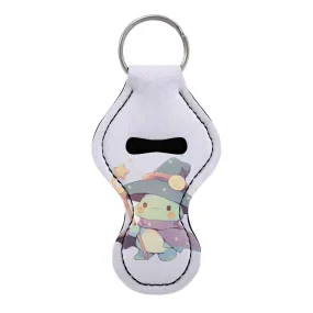 BYCHECAR Frog Chapstick Holder for Kids Cute Key Chains Chapstick Keychains Holder Women Girls Small Gifts Lip Balm Lipgloss Lipstick Holder