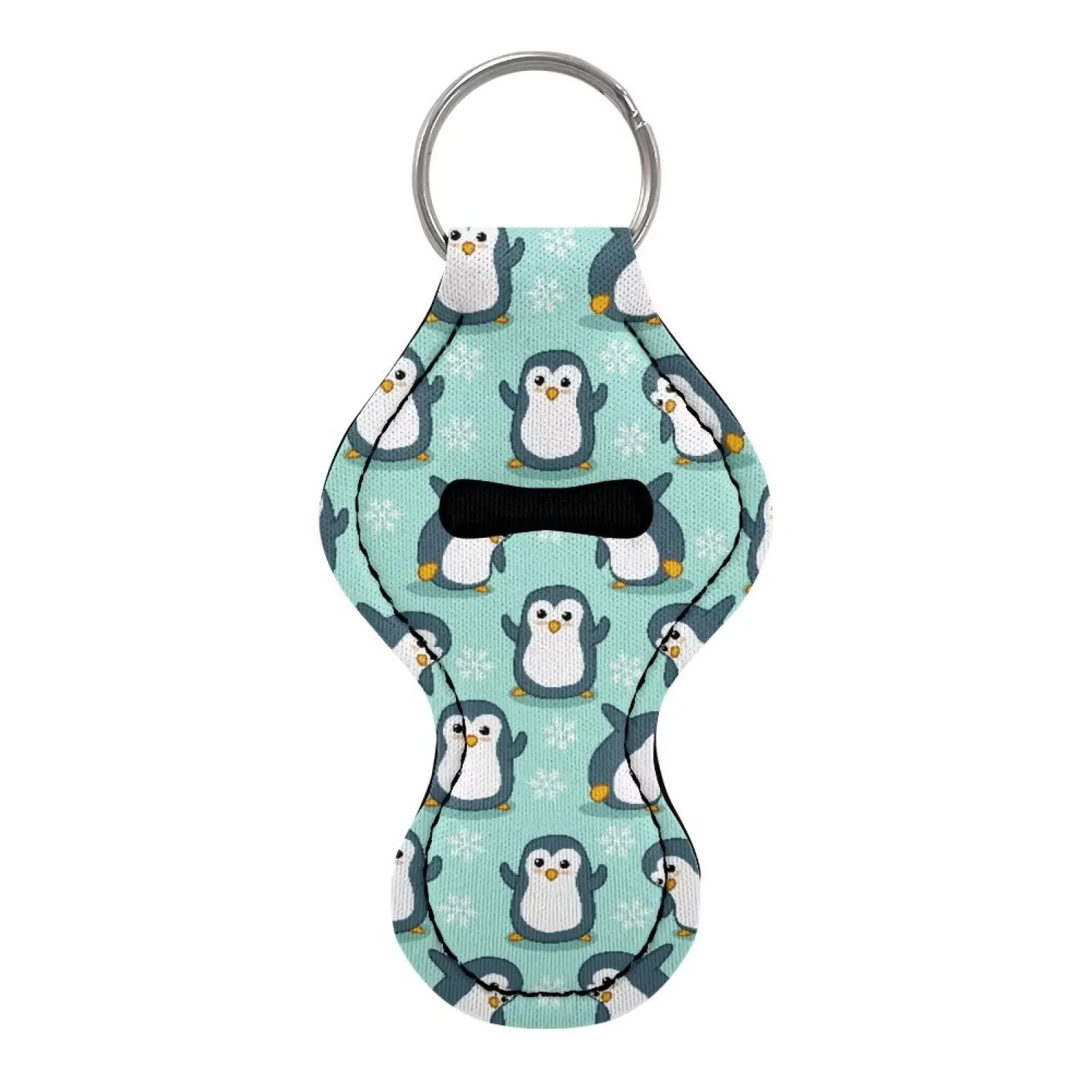 BYCHECAR Penguin Chapstick Holder Keychain for Kids Key Chain Chapstick Holders Cute Small Gifts Girls Lip Balm Holder for Lipstick, Stocking Stuffers Lippy Clip