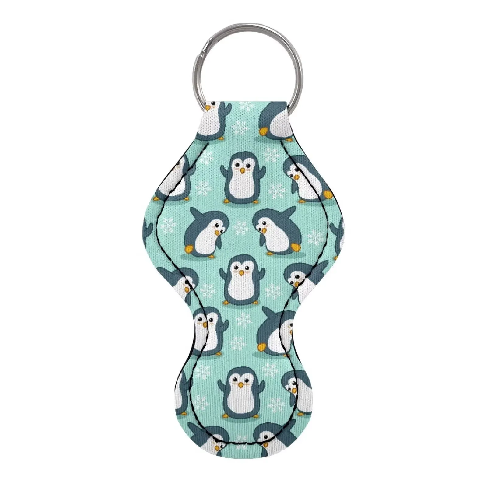 BYCHECAR Penguin Chapstick Holder Keychain for Kids Key Chain Chapstick Holders Cute Small Gifts Girls Lip Balm Holder for Lipstick, Stocking Stuffers Lippy Clip