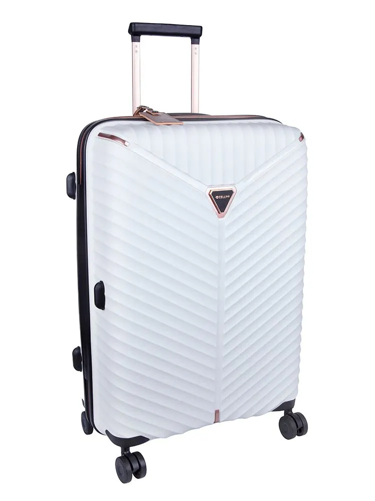 Cellini Allure 3 Piece Luggage Set | White