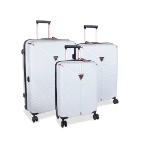 Cellini Allure 3 Piece Luggage Set | White