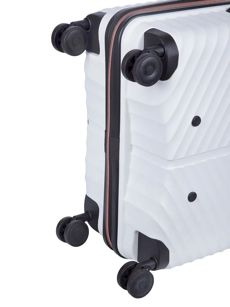 Cellini Allure 3 Piece Luggage Set | White