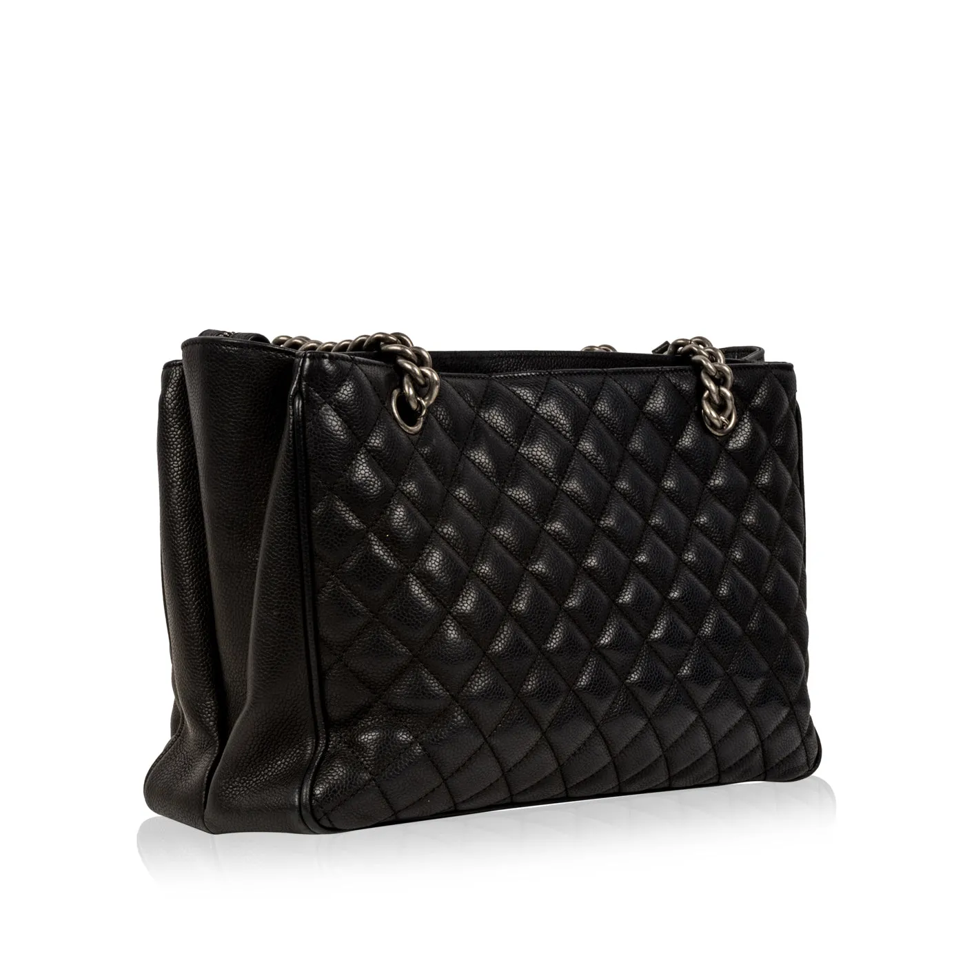 Chain Tote - Black - Caviar