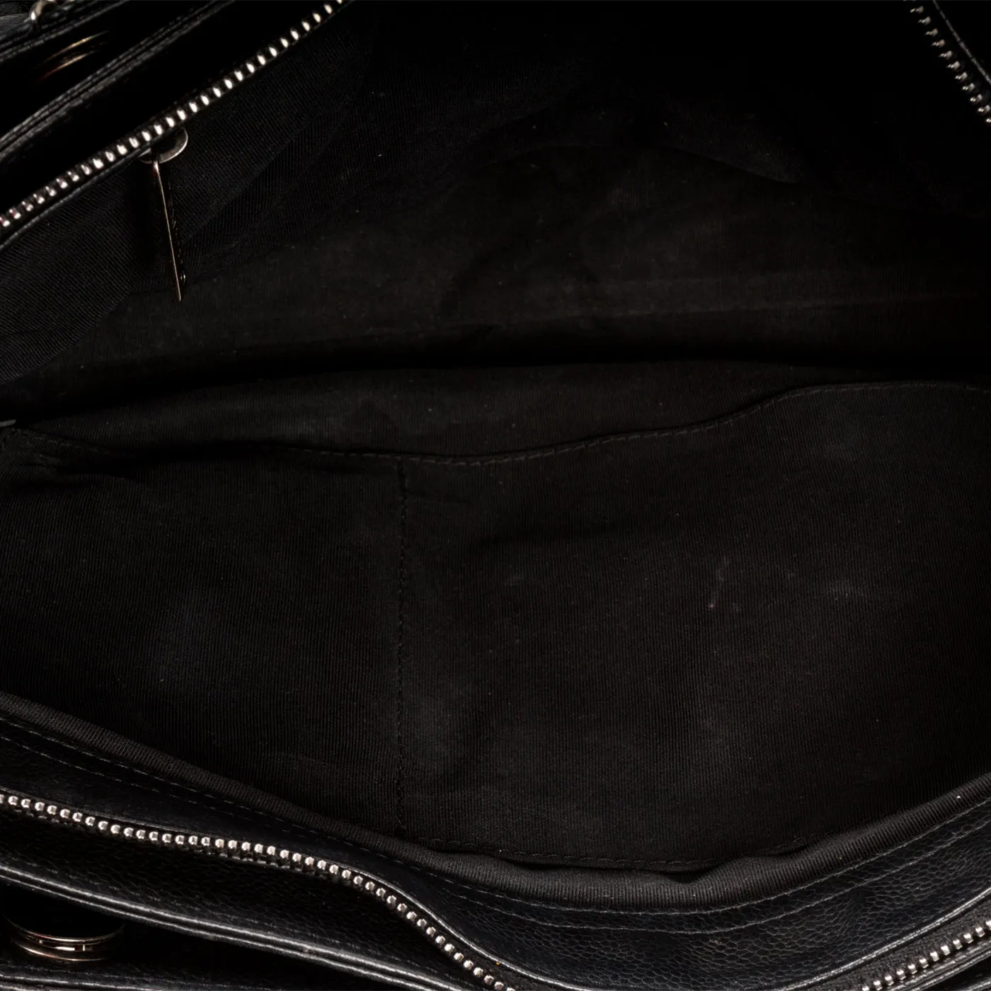 Chain Tote - Black - Caviar