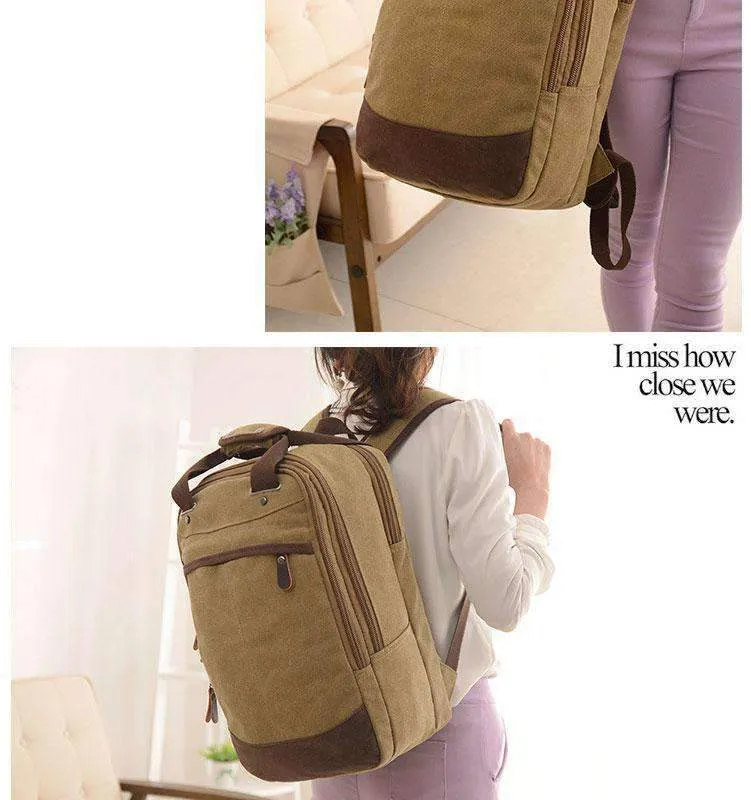 Classic Easy Carry Canvas Backpack