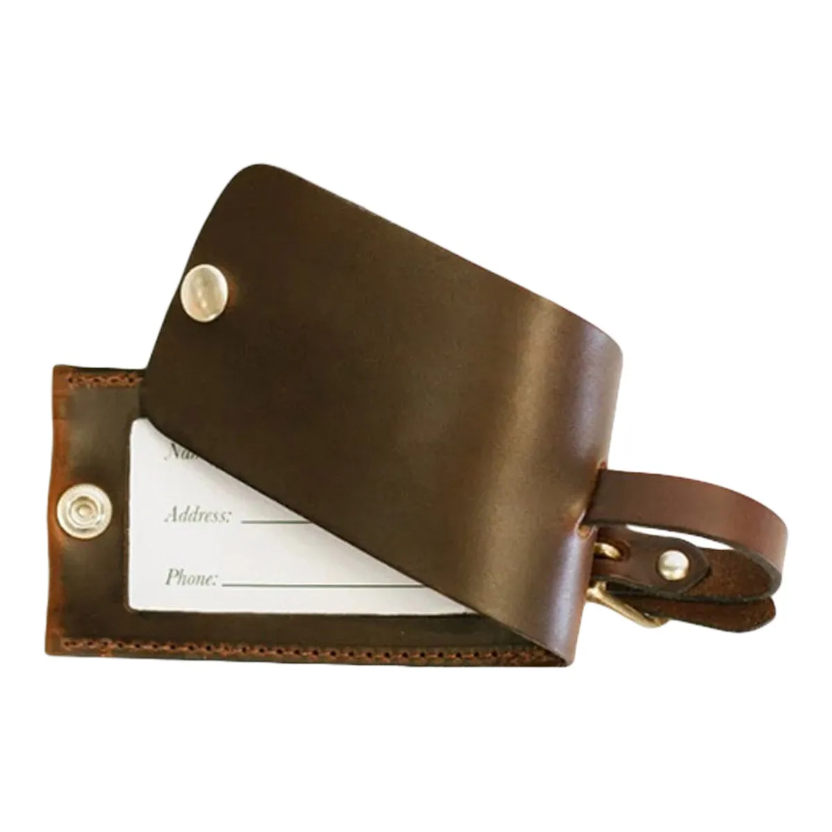 Clayton & Crume Antique Saddle Luggage Tag