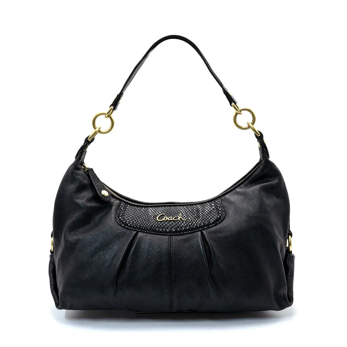 Coach Madison Ashley Hobo Bags Leather Black Colour For Women