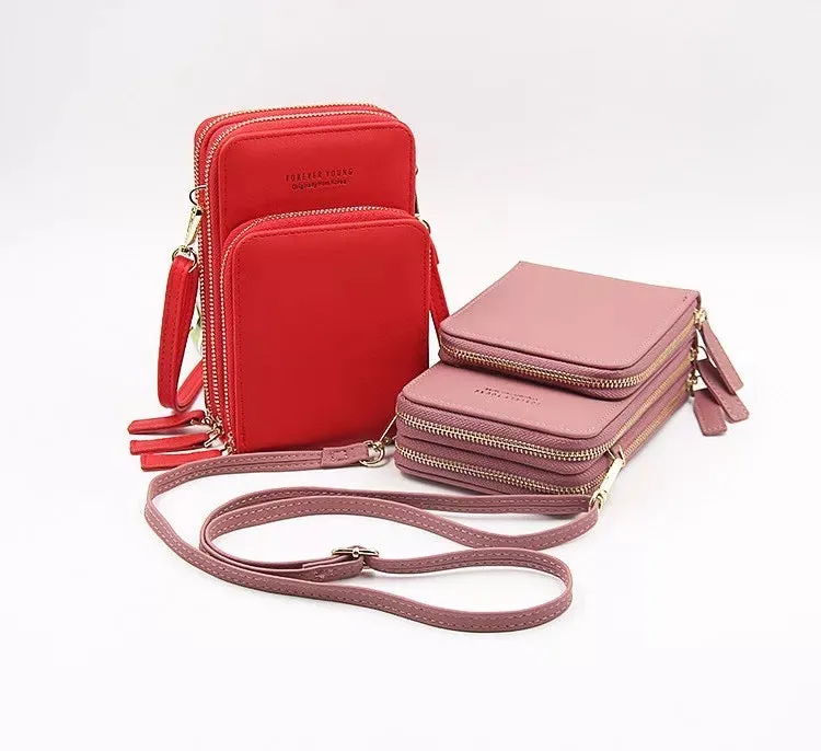 Cross Body Fashion Bag | 3 Zipper Sling Bag