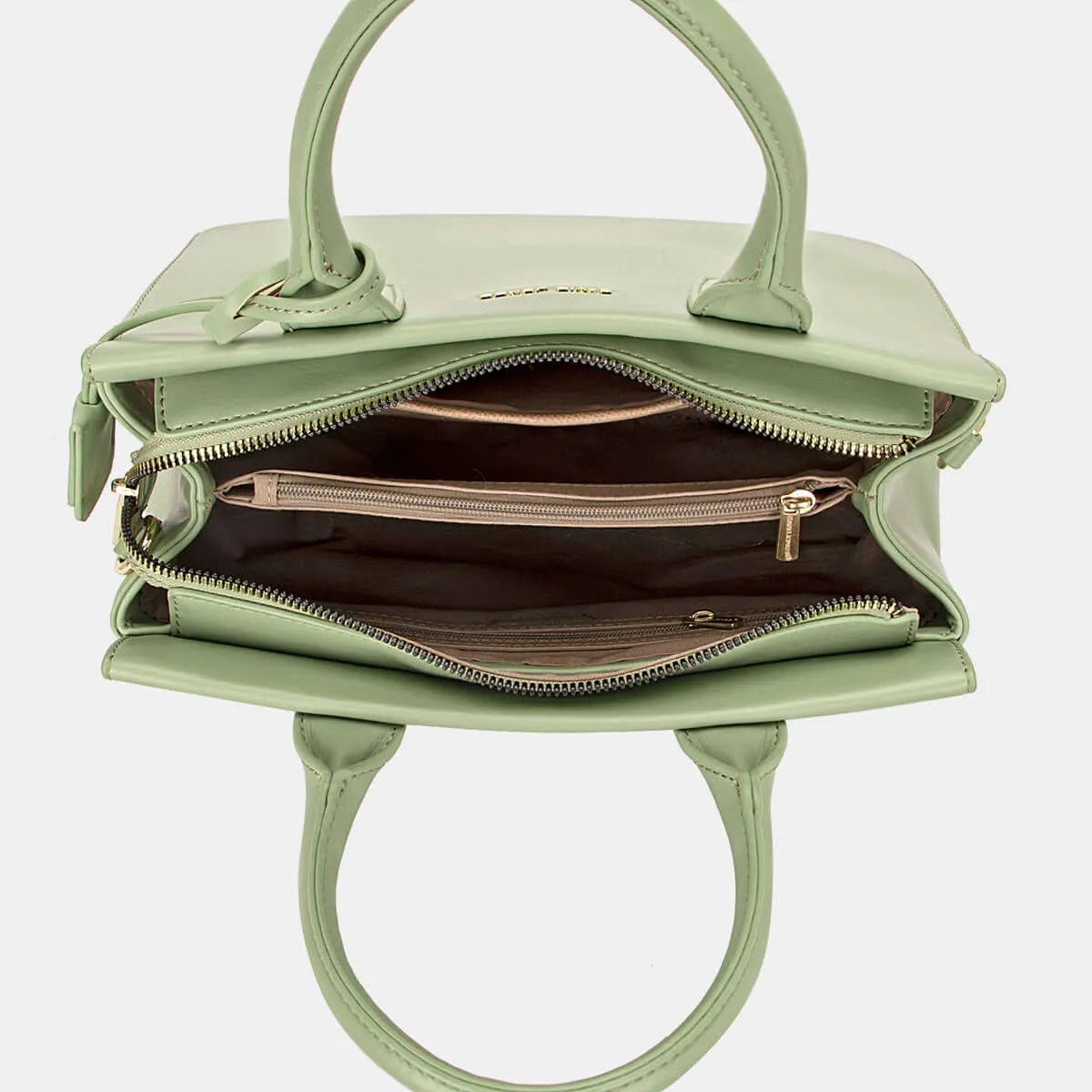 David Jones PU Leather Tote Handbag