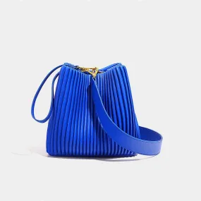 Deborah Bag - Elegante Bucket Damen Schultertasche aus Echtleder