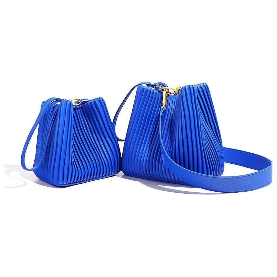 Deborah Bag - Elegante Bucket Damen Schultertasche aus Echtleder