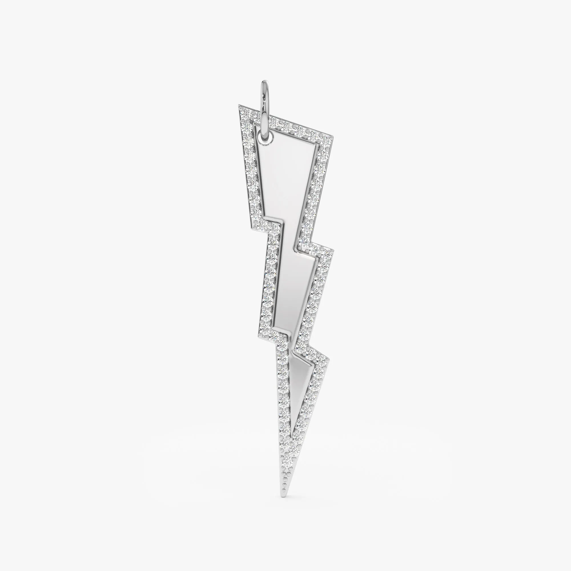 Diamond Lightning Bolt Charm, Electra
