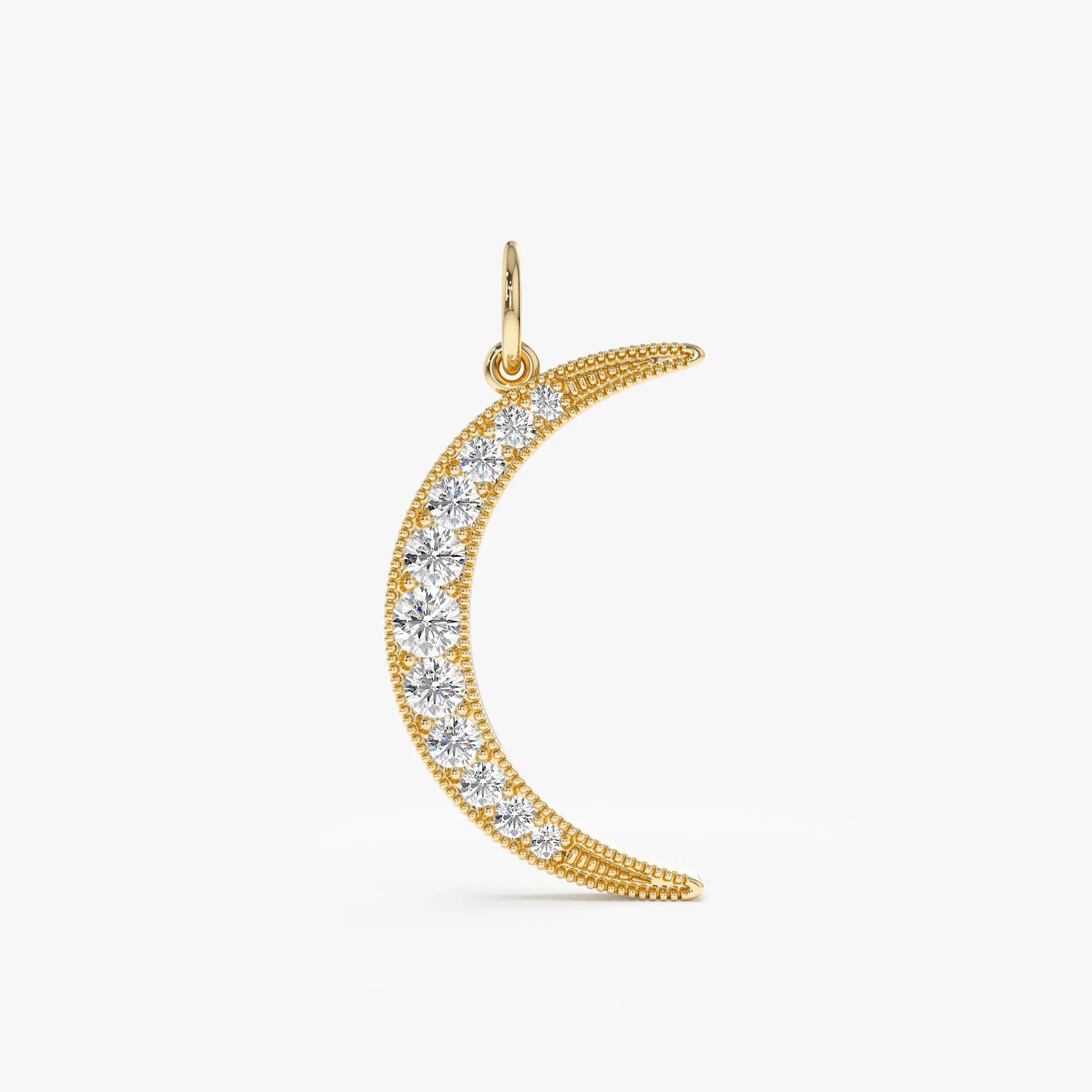 Diamond Moon Charm, Aubree