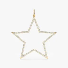 Diamond Star Cutout Charm, Luz