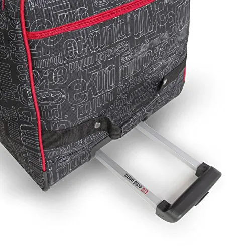 Ecko Unltd. 32 Inch Blacktop Rolling Duffel, Red/Black, One Size