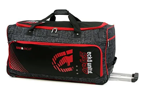 Ecko Unltd. 32 Inch Blacktop Rolling Duffel, Red/Black, One Size