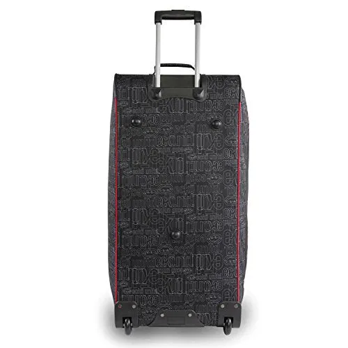 Ecko Unltd. 32 Inch Blacktop Rolling Duffel, Red/Black, One Size