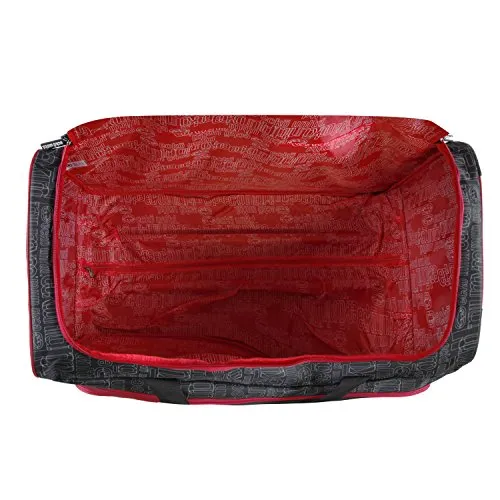 Ecko Unltd. 32 Inch Blacktop Rolling Duffel, Red/Black, One Size
