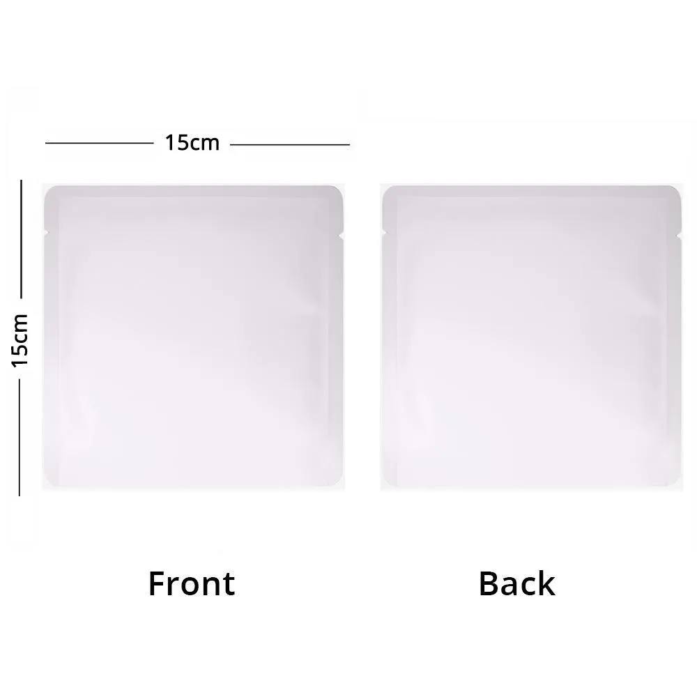 Eco Reusable Aluminum Mylar Food Packaging Bags Flat Open Top Pouches Heat Seal Storage Pouches W/Tear Notch
