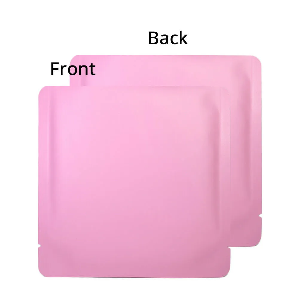 Eco Reusable Aluminum Mylar Food Packaging Bags Flat Open Top Pouches Heat Seal Storage Pouches W/Tear Notch