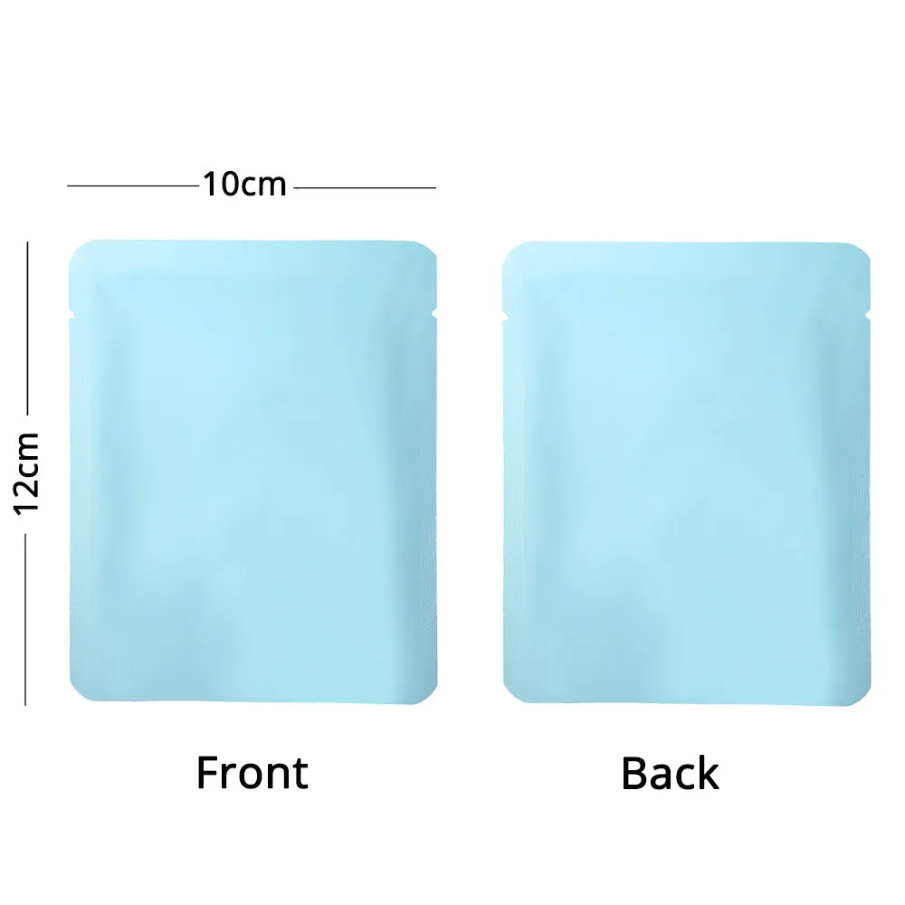 Eco Reusable Aluminum Mylar Food Packaging Bags Flat Open Top Pouches Heat Seal Storage Pouches W/Tear Notch