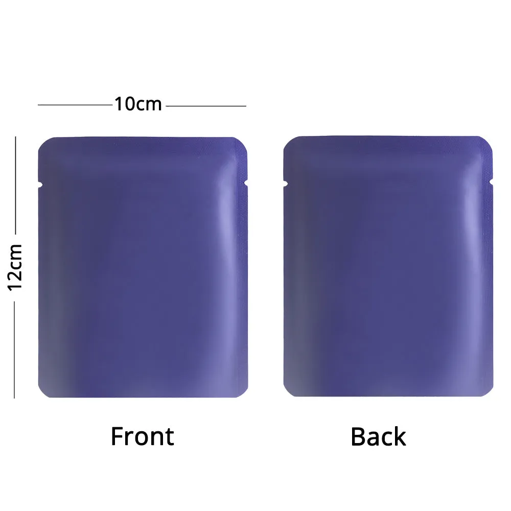 Eco Reusable Aluminum Mylar Food Packaging Bags Flat Open Top Pouches Heat Seal Storage Pouches W/Tear Notch