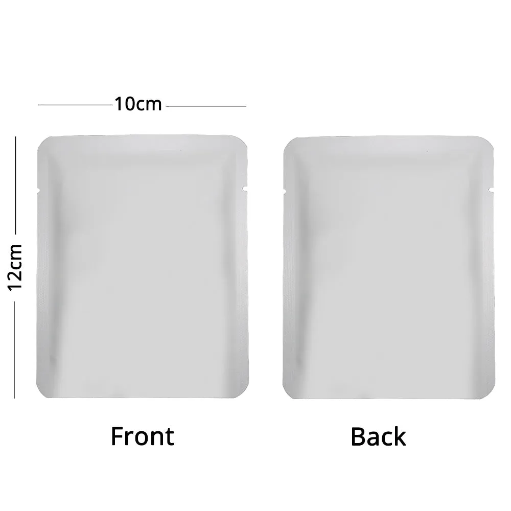 Eco Reusable Aluminum Mylar Food Packaging Bags Flat Open Top Pouches Heat Seal Storage Pouches W/Tear Notch