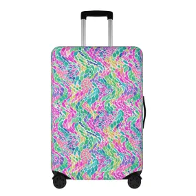Enchanted Waves: Rainbow Mermaid Dancing in the Sea Luggage Protector and Cover 4 Sizes