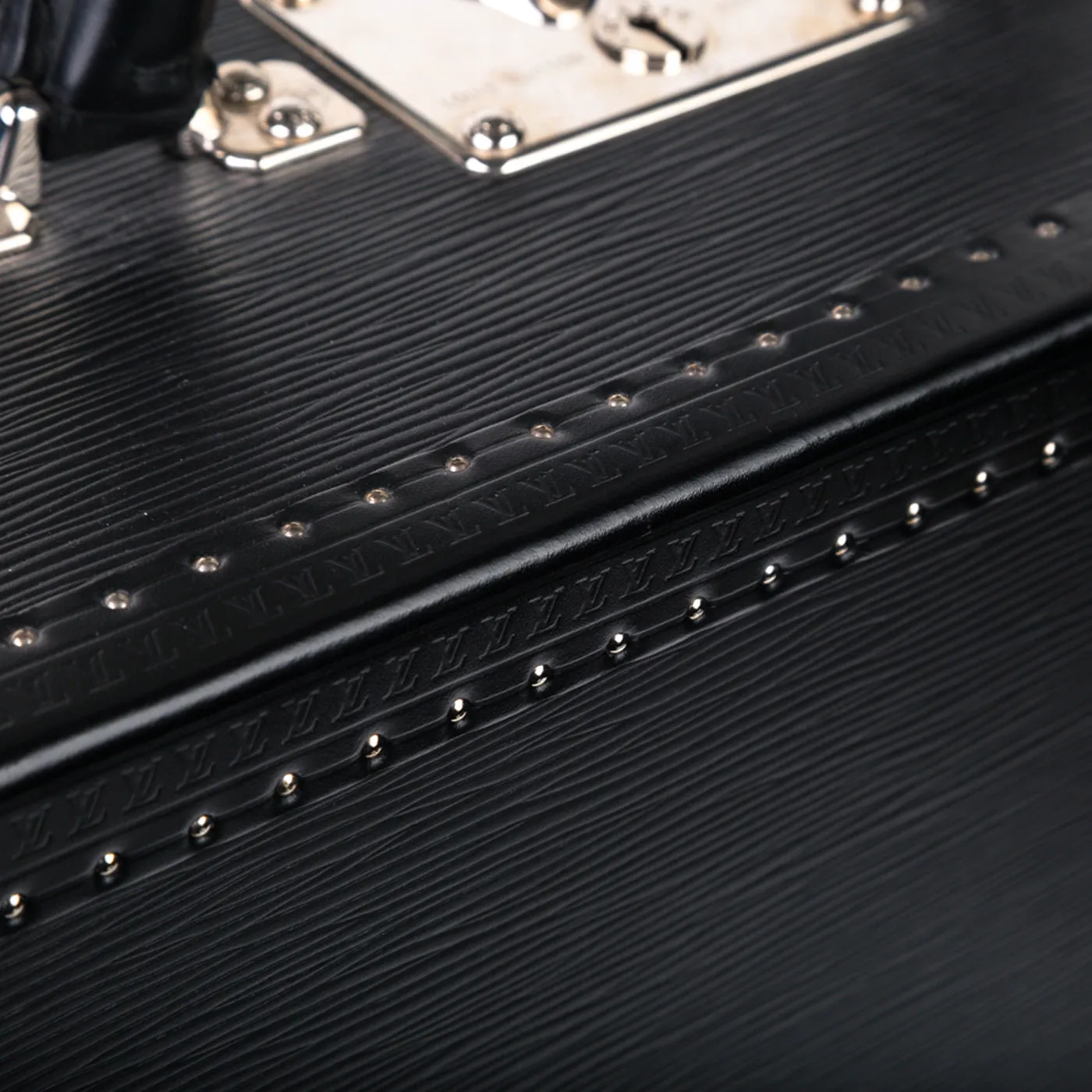 Epi Black Leather Trunk