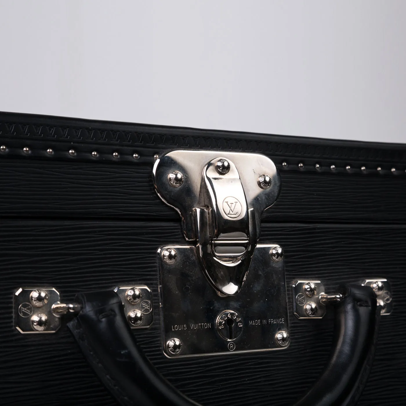 Epi Black Leather Trunk