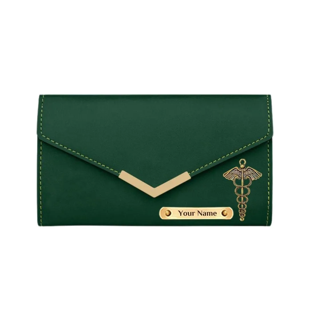 Exquisite Women Personalized Purse with Dr. Charm - Green