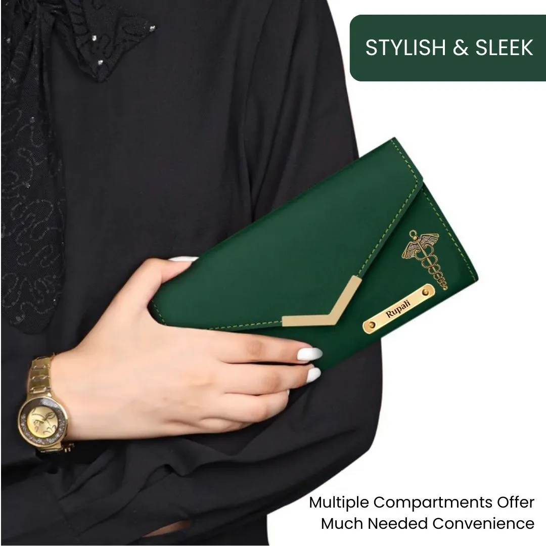 Exquisite Women Personalized Purse with Dr. Charm - Green