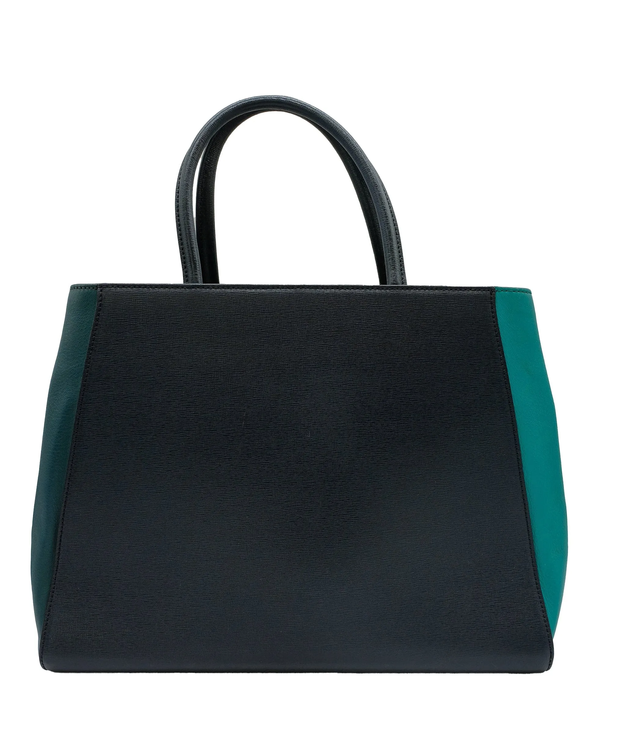 Fendi 2 Jours Tote Blue Multicolor Saffiano Leather ASC5320