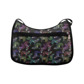 Floral Wolves Crossbody Bags