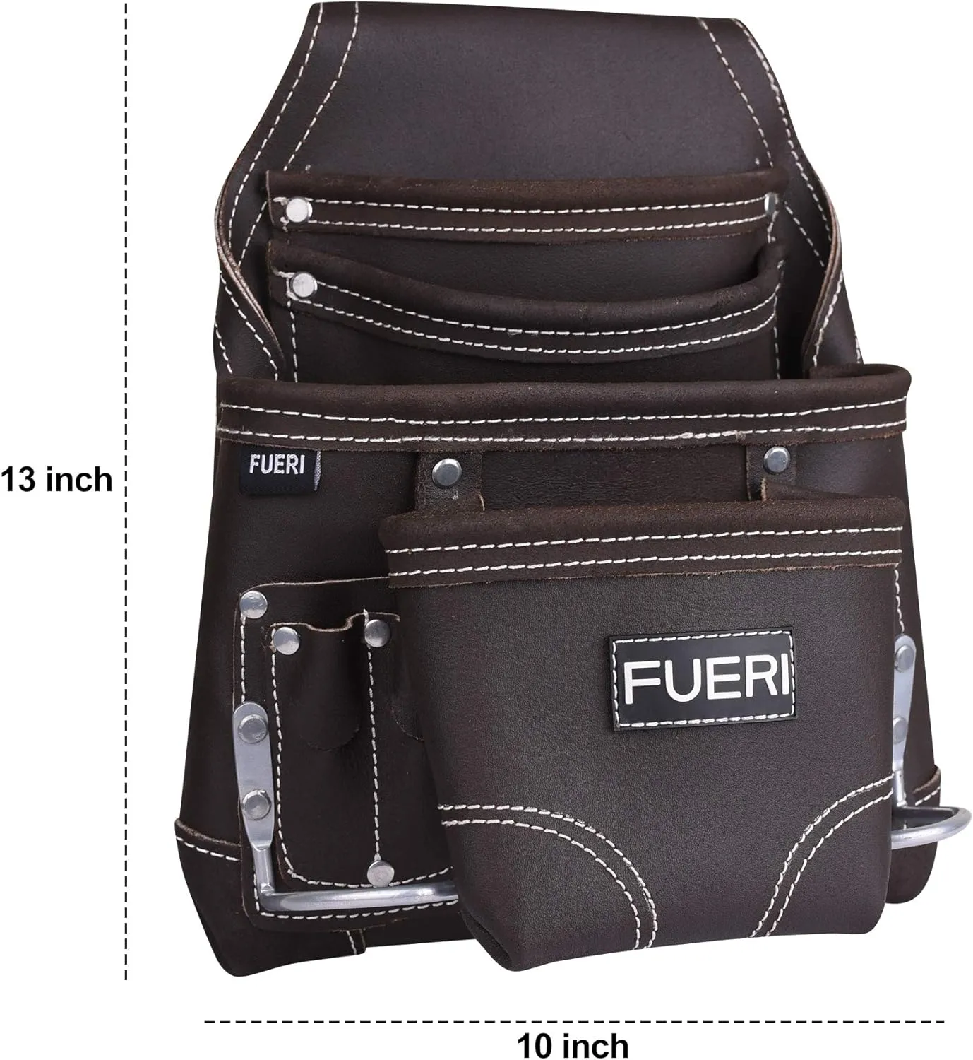 FUERI 10-Pocket Tool Pouch (Black)