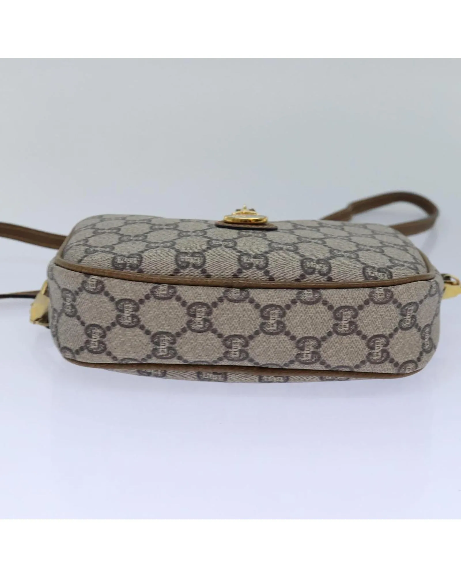 GG Plus Supreme Shoulder Bag PVC Leather Detailing