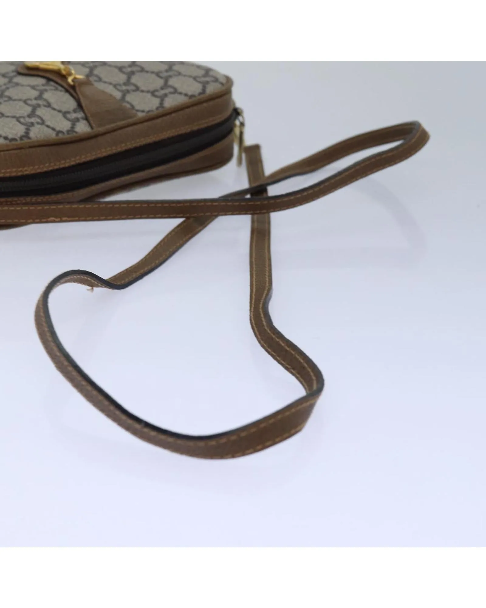 GG Plus Supreme Shoulder Bag PVC Leather Detailing