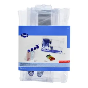 Goody 3 Pack Clear Travel Pouches