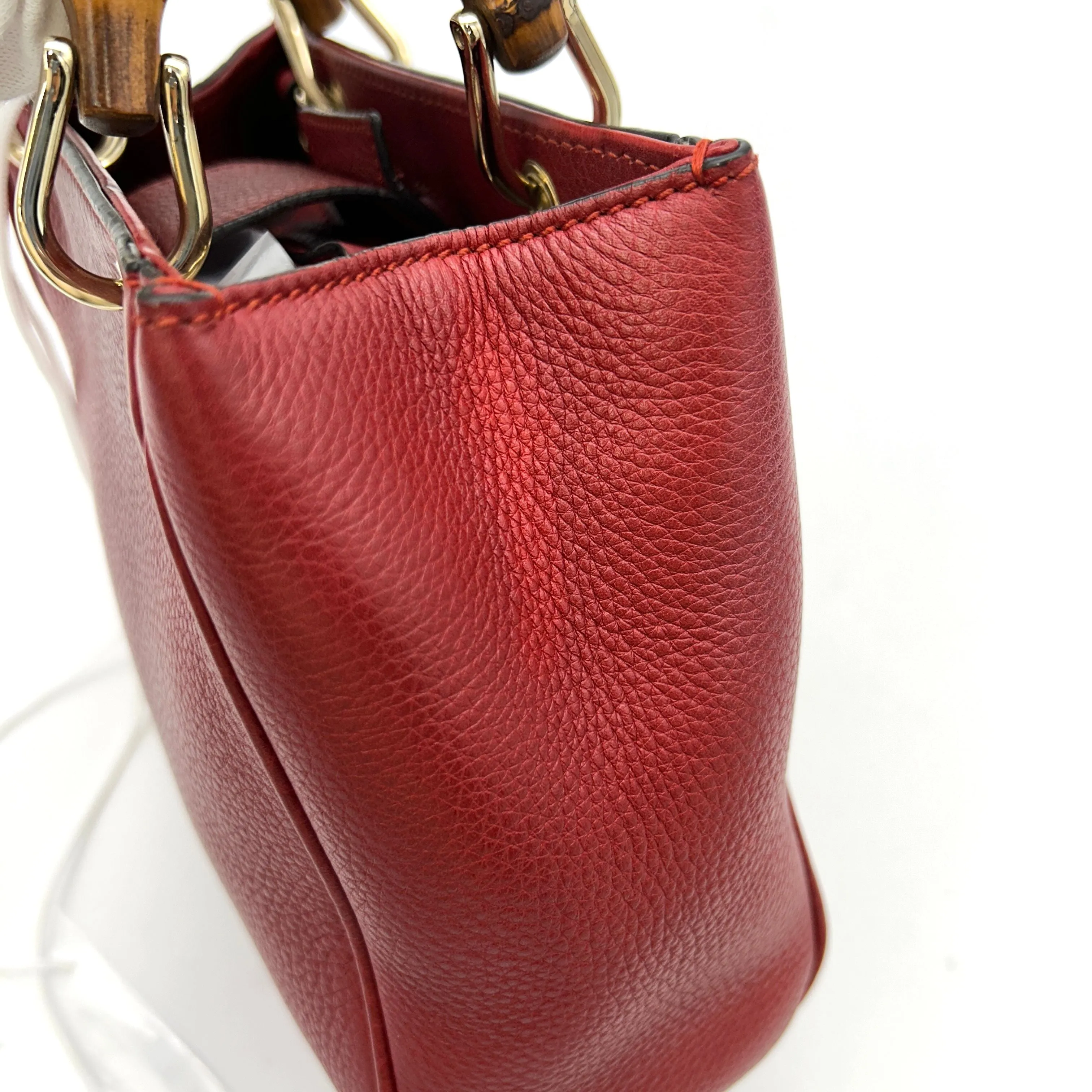 Gucci Mini Bamboo Shopper Tote - Red Totes, Handbags LA9604