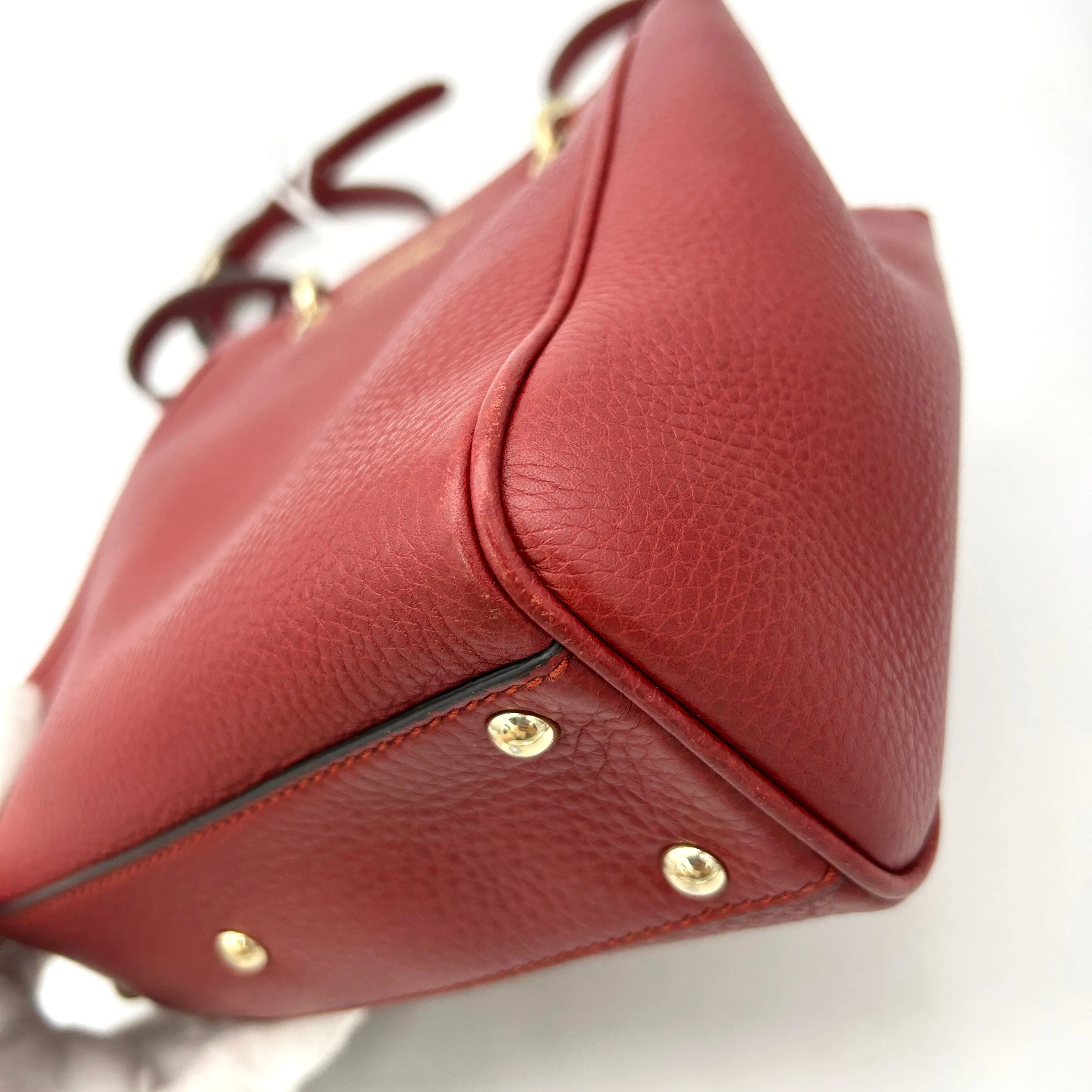 Gucci Mini Bamboo Shopper Tote - Red Totes, Handbags LA9604