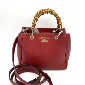 Gucci Mini Bamboo Shopper Tote - Red Totes, Handbags LA9604