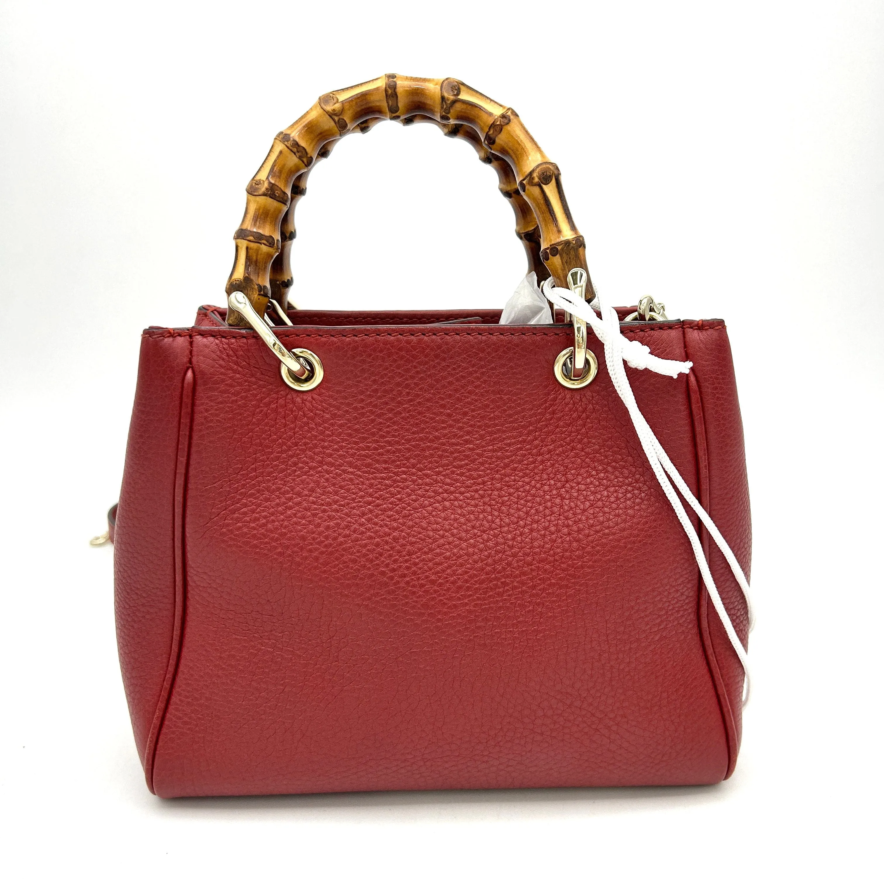Gucci Mini Bamboo Shopper Tote - Red Totes, Handbags LA9604