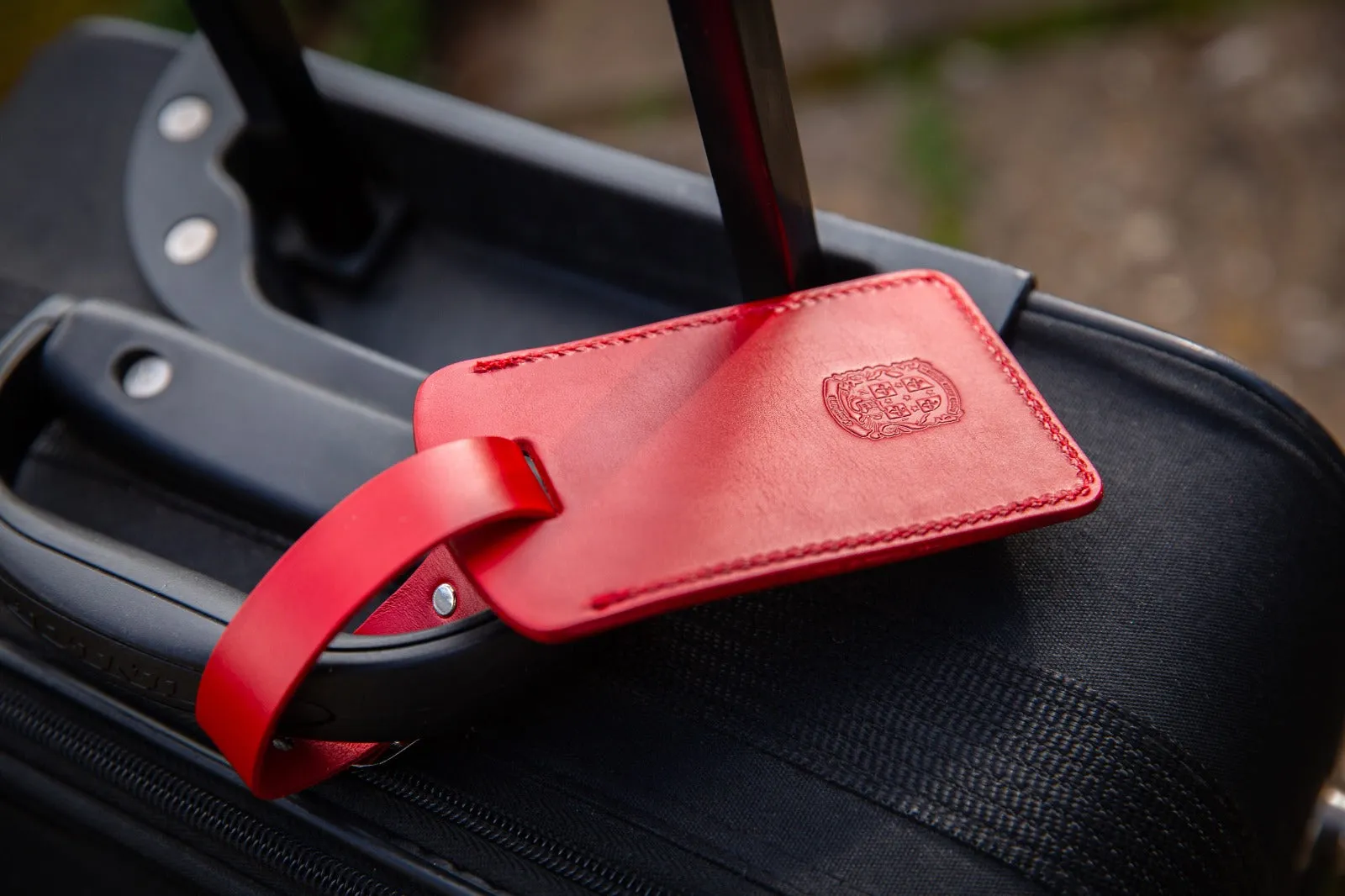HandCrafted Leather Luggage Tag